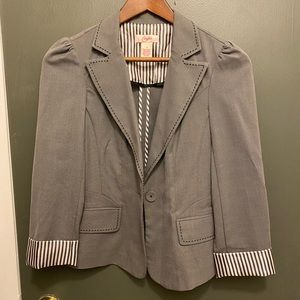 Candie's Light Grey Fitted Blazer Sz S